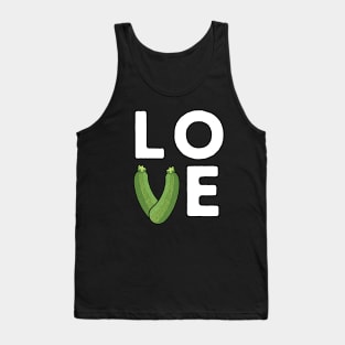 I Love Zucchini Zucchini Lover Tank Top